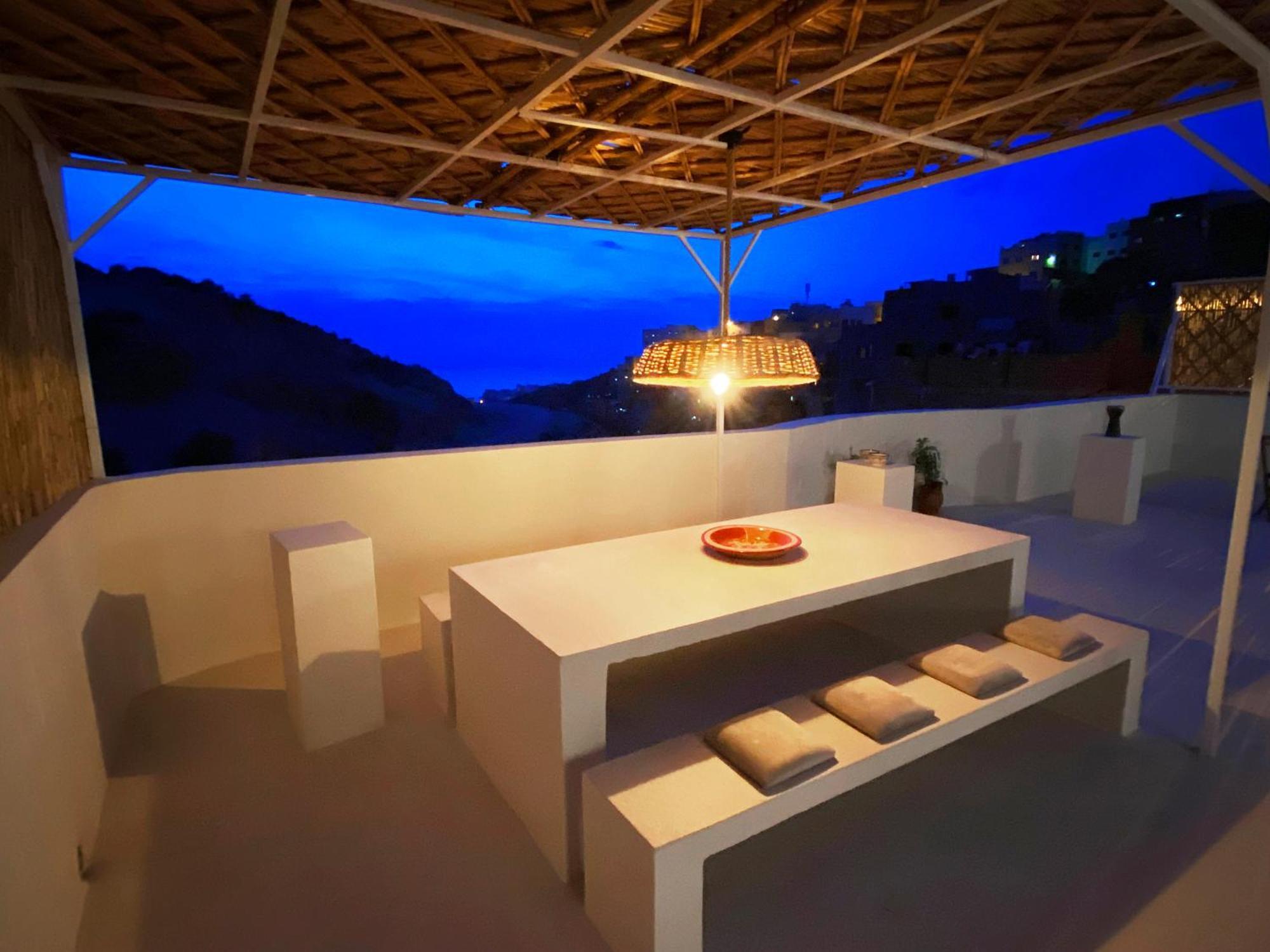 Entire House With Private Rooftop Эль-Хосейма Экстерьер фото